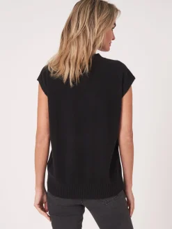 Armelloser Bio-Kaschmir-Pullover