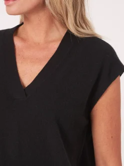 Armelloser Bio-Kaschmir-Pullover