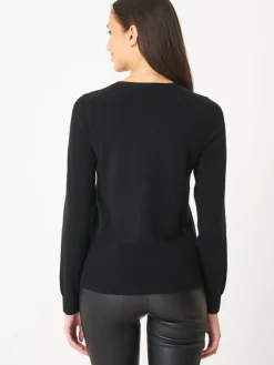 Basic Bio-Kaschmir-Pullover Mit Rundhalsausschnitt