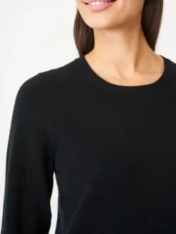 Basic Bio-Kaschmir-Pullover Mit Rundhalsausschnitt