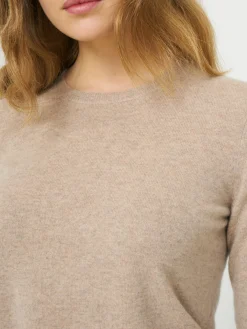 Basic Bio-Kaschmir-Pullover Mit Rundhalsausschnitt