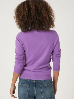 Basic Bio-Kaschmir-Pullover Mit Rundhalsausschnitt