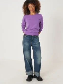Basic Bio-Kaschmir-Pullover Mit Rundhalsausschnitt