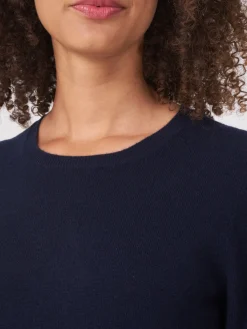 Basic Bio-Kaschmir-Pullover Mit Rundhalsausschnitt