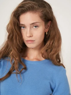 Basic Bio-Kaschmir-Pullover Mit Rundhalsausschnitt