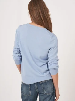 Basic Feinstrick-Strickjacke Aus Organischer Baumwollmischung