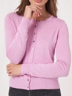 Basic Feinstrick-Strickjacke Aus Organischer Baumwollmischung