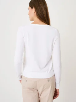 Basic Feinstrick-Strickjacke Aus Baumwollmischung