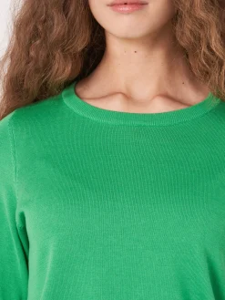 Basic Kurzarm-Pullover Aus Organischer Baumwollmischung