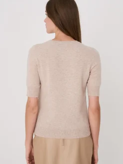 Basic Kurzarm-Pullover Aus Bio-Kaschmir