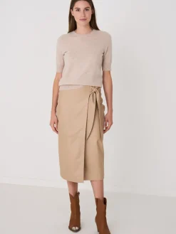 Basic Kurzarm-Pullover Aus Bio-Kaschmir