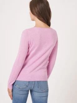 Basic Langarm-Pullover Aus Bio-Baumwollmischung