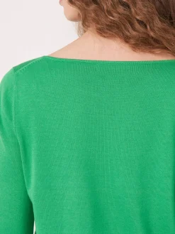 Basic Langarm-Pullover Aus Bio-Baumwollmischung