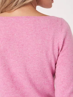 Basic Pullover Mit U-Boot-Ausschnitt Aus Bio-Kaschmir