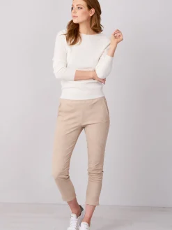Basic Pullover Mit U-Boot-Ausschnitt Aus Bio-Kaschmir