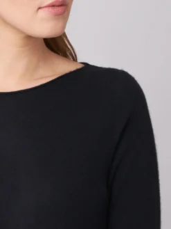 Basic Pullover Mit U-Boot-Ausschnitt Aus Bio-Kaschmir