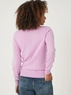 Basic Pullover Mit U-Boot-Ausschnitt Aus Bio-Kaschmir