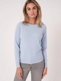 Basic Pullover Mit U-Boot-Ausschnitt Aus Bio-Kaschmir