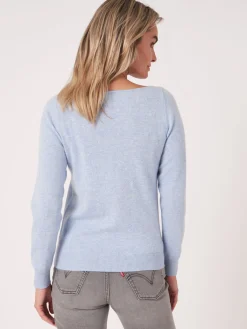 Basic Pullover Mit U-Boot-Ausschnitt Aus Bio-Kaschmir