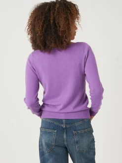 Basic Pullover Mit U-Boot-Ausschnitt Aus Bio-Kaschmir