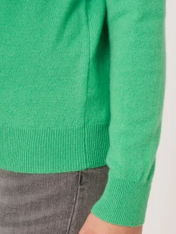 Basic Pullover Mit U-Boot-Ausschnitt Aus Bio-Kaschmir