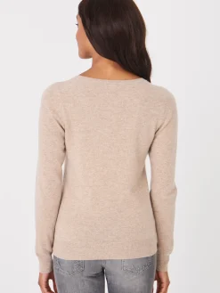 Basic Pullover Mit V-Ausschnitt Aus Bio-Kaschmir