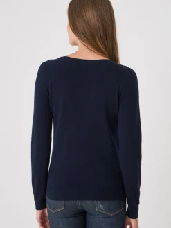 Basic Pullover Mit V-Ausschnitt Aus Bio-Kaschmir