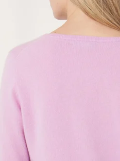Basic Strickjacke Mit Rundhalsausschnitt Aus Bio-Kaschmir