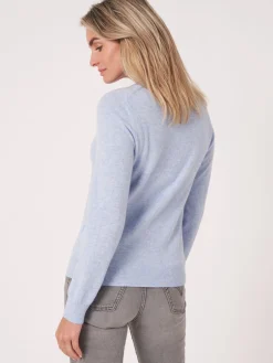 Basic Strickjacke Mit Rundhalsausschnitt Aus Bio-Kaschmir
