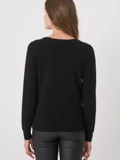 Basic Strickjacke Mit V-Ausschnitt Aus Bio-Kaschmir