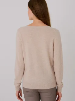 Basic Strickjacke Mit V-Ausschnitt Aus Bio-Kaschmir