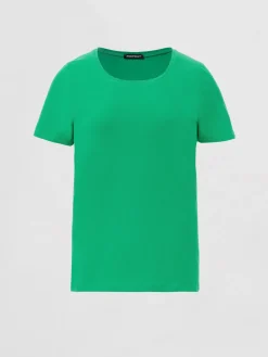 Basic T-Shirt Mit Rundhalsausschnitt Aus Baumwolle