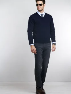 Basic V-Pullover Aus Kaschmir
