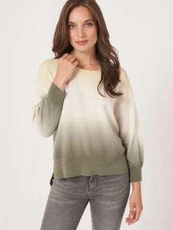 Bio-Kaschmir-Pullover Mit Dip-Dye-Druck