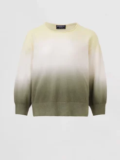 Bio-Kaschmir-Pullover Mit Dip-Dye-Druck