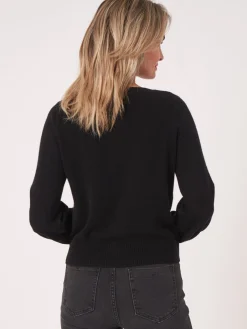 Bio-Kaschmir-Pullover Mit Gedrehtem Saum