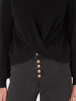 Bio-Kaschmir-Pullover Mit Gedrehtem Saum