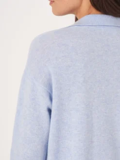 Bio-Kaschmir-Pullover Mit Polokragen Und Seitenschlitzen