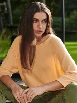 Bio-Kaschmir-Pullover Mit 3/4-Raglanarmeln