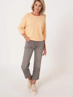 Bio-Kaschmir-Pullover Mit 3/4-Raglanarmeln