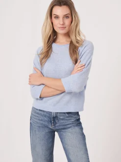 Bio-Kaschmir-Pullover Mit 3/4-Raglanarmeln