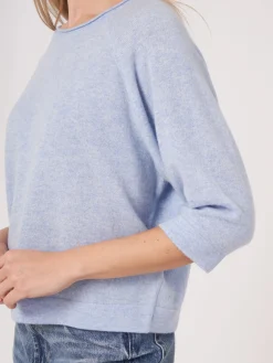 Bio-Kaschmir-Pullover Mit 3/4-Raglanarmeln