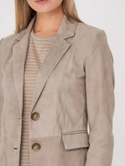 Blazer Aus Veloursleder