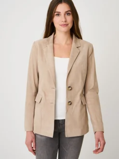 Blazer Aus Veloursleder