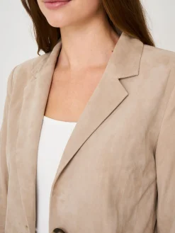 Blazer Aus Veloursleder