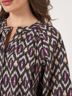 Bluse Mit Ikat-Print Aus Baumwolle