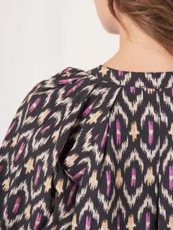 Bluse Mit Ikat-Print Aus Baumwolle