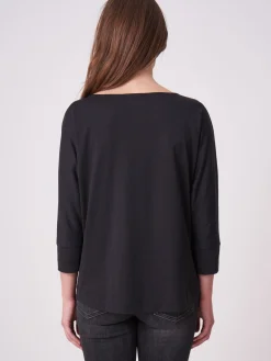 Fledermaus-Shirt Mit 3/4-Armeln