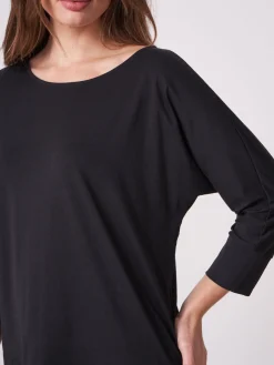 Fledermaus-Shirt Mit 3/4-Armeln