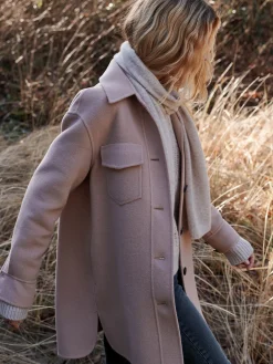 Hemdjacke Aus Wollmischung